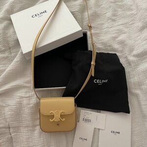 Celine mini claude in pollen - like new with tags, box, dust bag